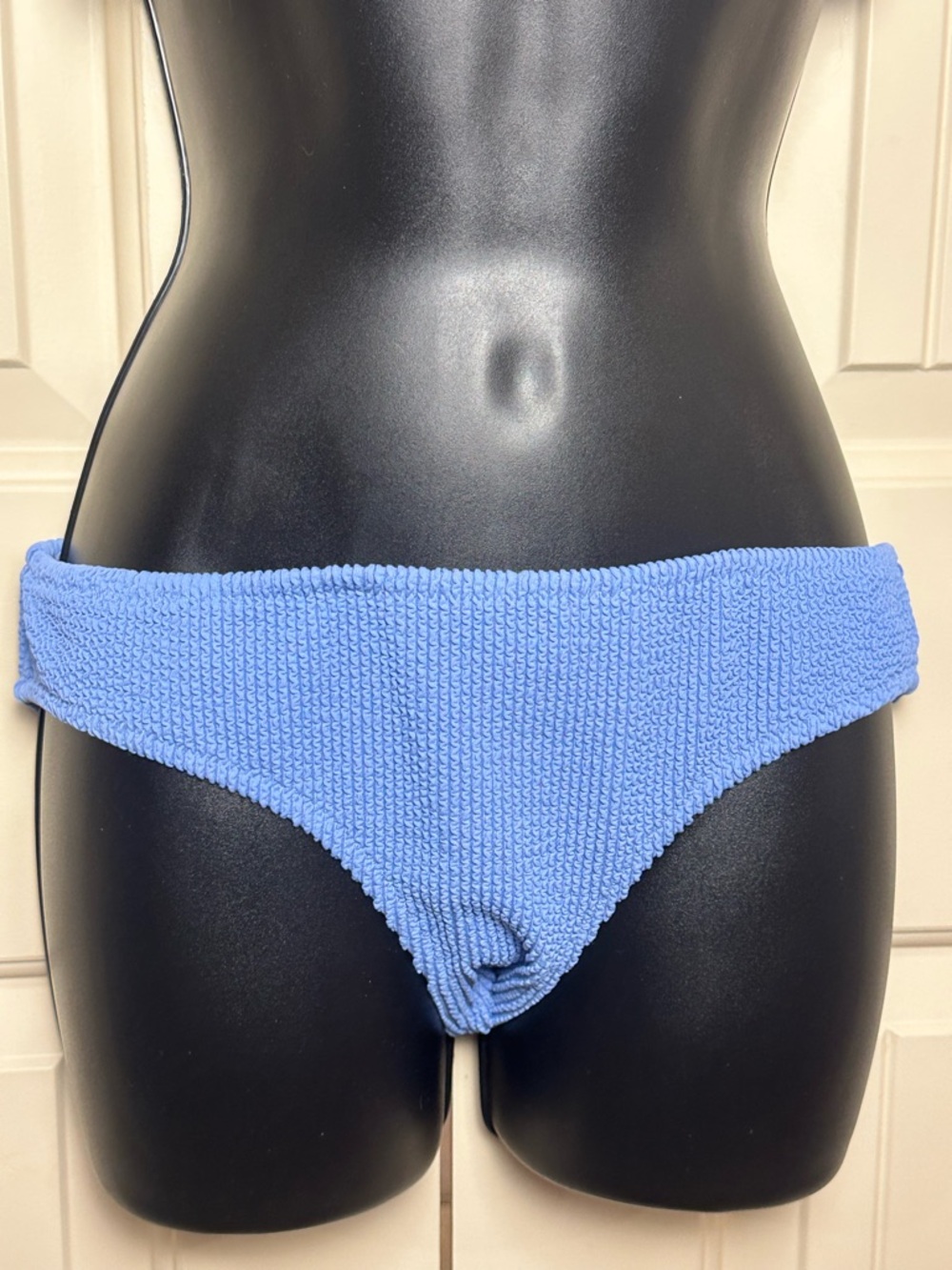 J.Crew Colorblock Bandeau Bikini Set Blue Green O-Ring Top L Bottom M - Picture 3 of 16